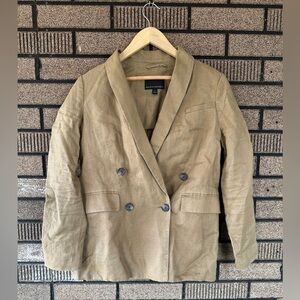 Banana Republic Women’s Linen Blazer/ double breasted/ size 2